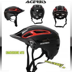 CASCO ACERBIS SEREL INTEGRALE MODULARE TOURING STRADA NERO/ROSSO